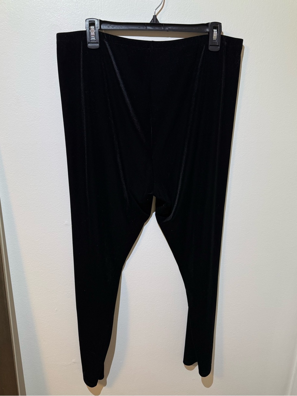 Eileen Fisher Black Velvet Pants 2x elastic waist